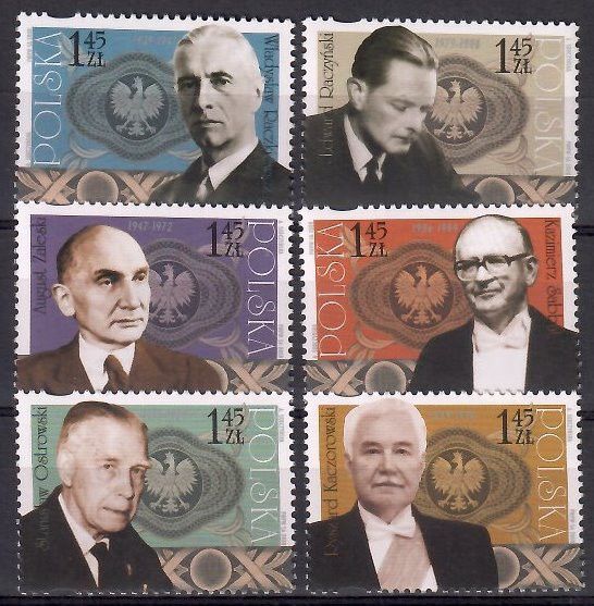 Znaczek Polska 2008 Mi 4380-4385 Fi 4230-4235 Czyste **