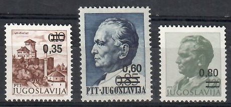Znaczek Jugosławia 1978 Mi 1755-1757 Czyste **