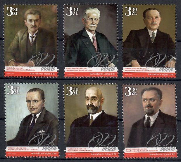 Znaczek Polska 2020 Mi 5251-5256 Fi 5101-5106 Czyste **