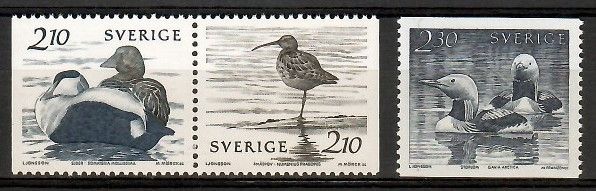 Znaczek Szwecja 1986 Mi 1376-1378 Czyste **