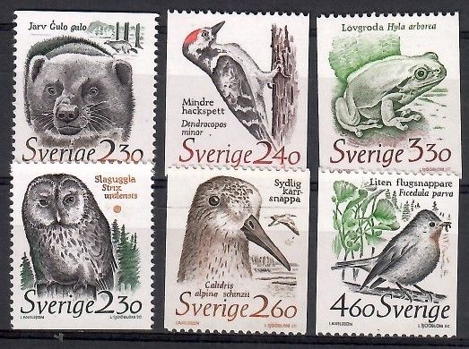 Znaczek Szwecja 1989 Mi 1520-1525 Czyste **