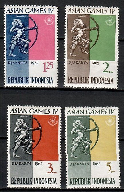 Znaczek Indonezja 1962 Mi 333-336 Czyste **