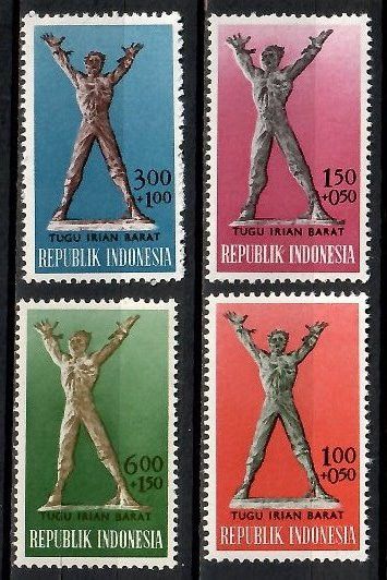 Znaczek Indonezja 1963 Mi 380-383 Czyste **
