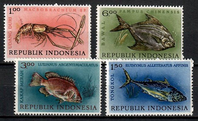 Znaczek Indonezja 1963 Mi 392-395 Czyste **