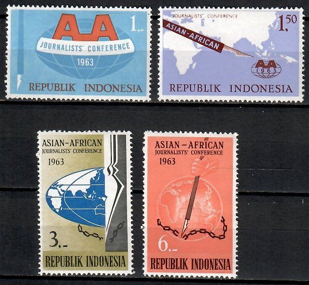 Znaczek Indonezja 1963 Mi 396-399 Czyste **