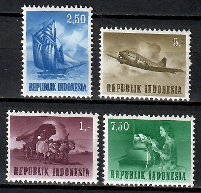 Znaczek Indonezja 1964 Mi 450-453 Czyste **