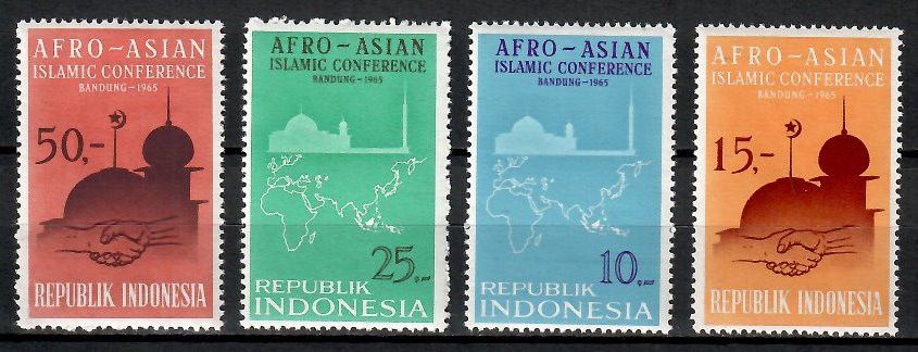 Znaczek Indonezja 1965 Mi 465-468 Czyste **