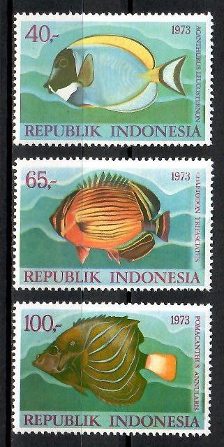 Znaczek Indonezja 1973 Mi 747-749 Czyste **