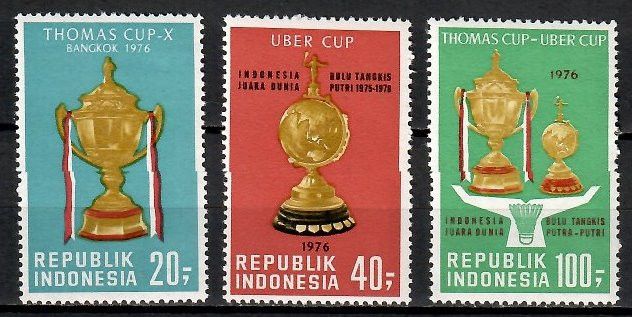 Znaczek Indonezja 1976 Mi 830-832 Czyste **