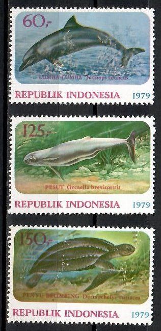 Znaczek Indonezja 1979 Mi 944-946 Czyste **