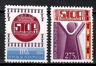 Znaczek Indonezja 1984 Mi 1125-1126 Czyste **
