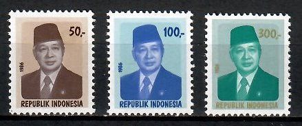 Znaczek Indonezja 1986 Mi 1214-1216 Czyste **
