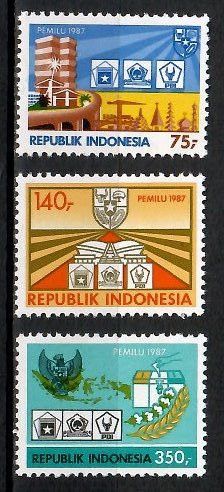Znaczek Indonezja 1987 Mi 1217-1219 Czyste **