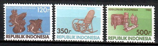 Znaczek Indonezja 1988 Mi 1249-1251 Czyste **