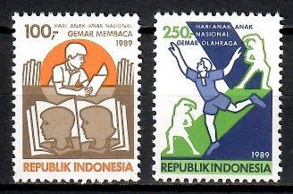 Znaczek Indonezja 1989 Mi 1303-1304 Czyste **