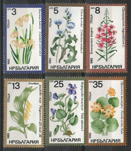 Znaczek Bułgaria 1982 Mi 3084-3089 Czyste **