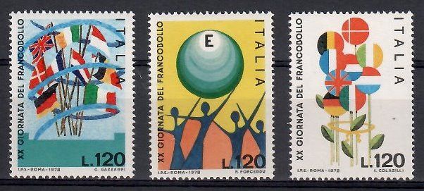 Znaczek Włochy 1978 Mi 1632-1634 Czyste **
