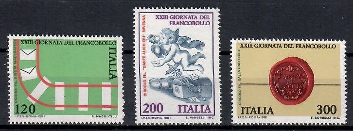 Znaczek Włochy 1981 Mi 1784-1786 Czyste **
