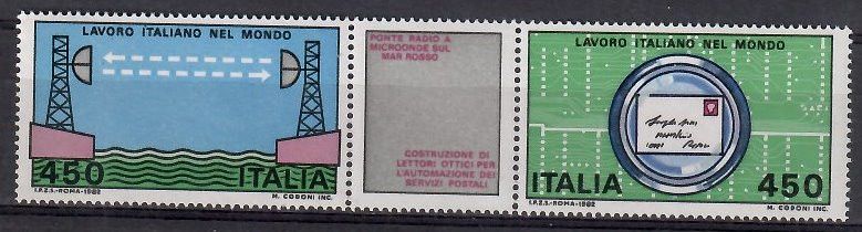 Znaczek Włochy 1982 Mi 1800-1801 Czyste **