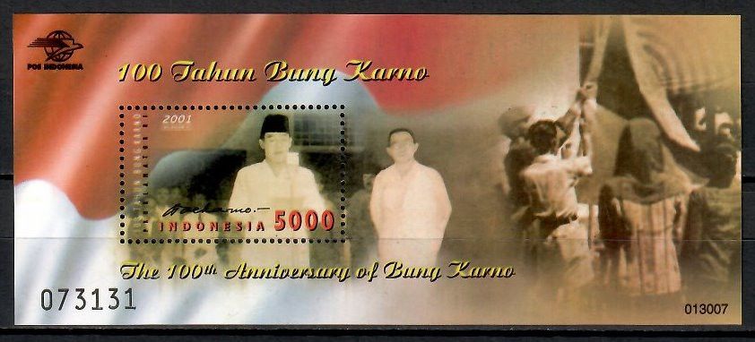 Znaczek Indonezja 2001 Mi bl 169 Czyste **