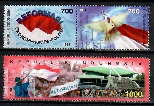 Znaczek Indonezja 1998 Mi 1836-1838 Czyste **