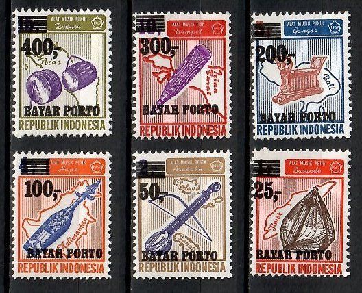Znaczek Indonezja 1978 Mi por 58-63b Czyste **