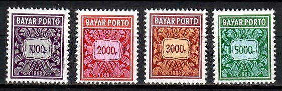 Znaczek Indonezja 1988 Mi por 86-89 Czyste **