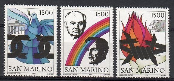 Znaczek San Marino 1991 Mi 1484-1486 Czyste **