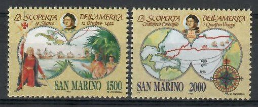 Znaczek San Marino 1992 Mi 1493-1494 Czyste **
