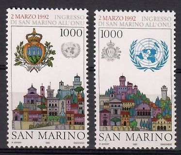 Znaczek San Marino 1992 Mi 1514-1515 Czyste **