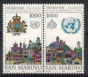 Znaczek San Marino 1992 Mi 1514-1515 Czyste **
