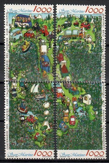 San Marino 1994 Mi 1590-1593 Czyste **