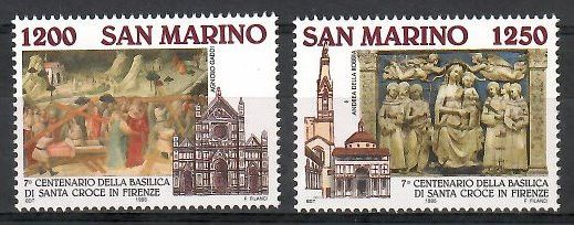 Znaczek San Marino 1995 Mi 1609-1610 Czyste **