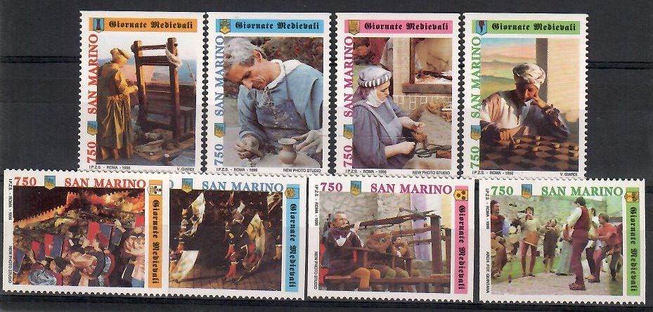 Znaczek San Marino 1996 Mi 1654-1661 Czyste **