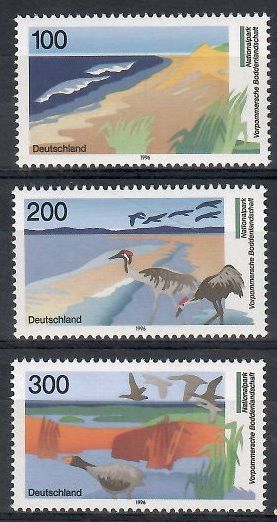 Znaczek Niemcy 1996 Mi 1871-1873 Czyste **