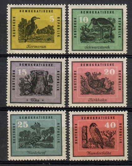 Znaczek NRD / DDR 1959 Mi 698-703 Czyste **
