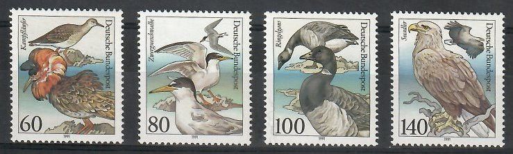 Znaczek Niemcy 1991 Mi 1539-1542 Czyste **