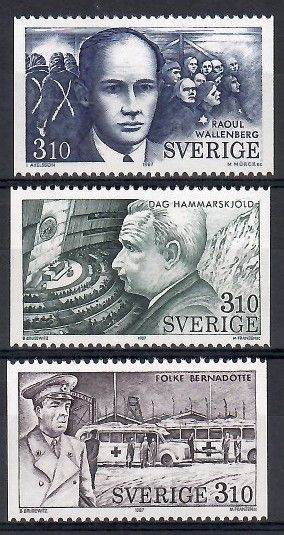 Znaczek Szwecja 1987 Mi 1443-1445 Czyste **