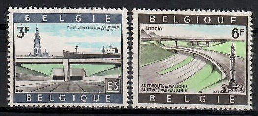 Znaczek Belgia 1969 Mi 1570-1571 Czyste **