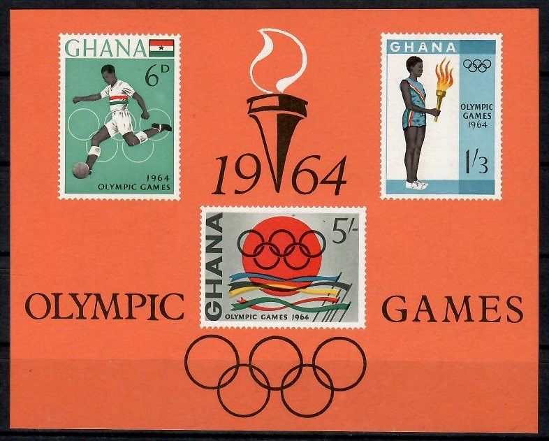 Znaczek Ghana 1964 Mi bl 12 Czyste **