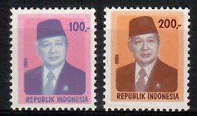 Znaczek Indonezja 1980 Mi 974-975I Czyste **