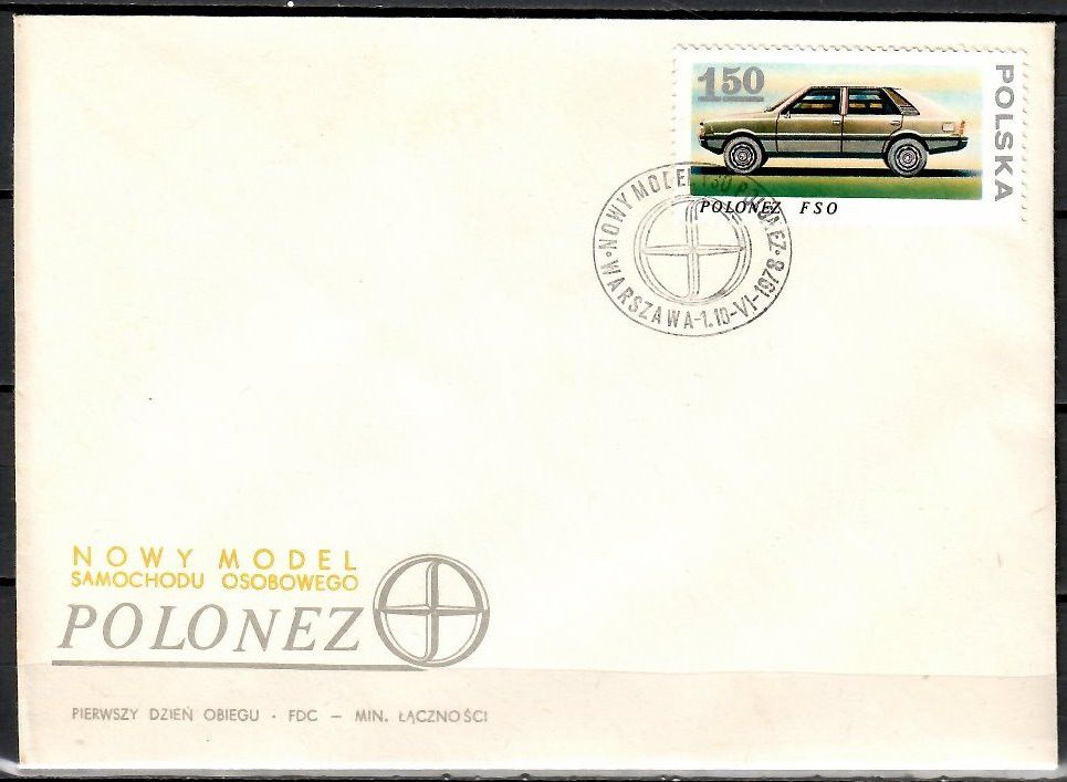 Znaczek Polska 1978 Mi 2562 Fi 2414 FDC