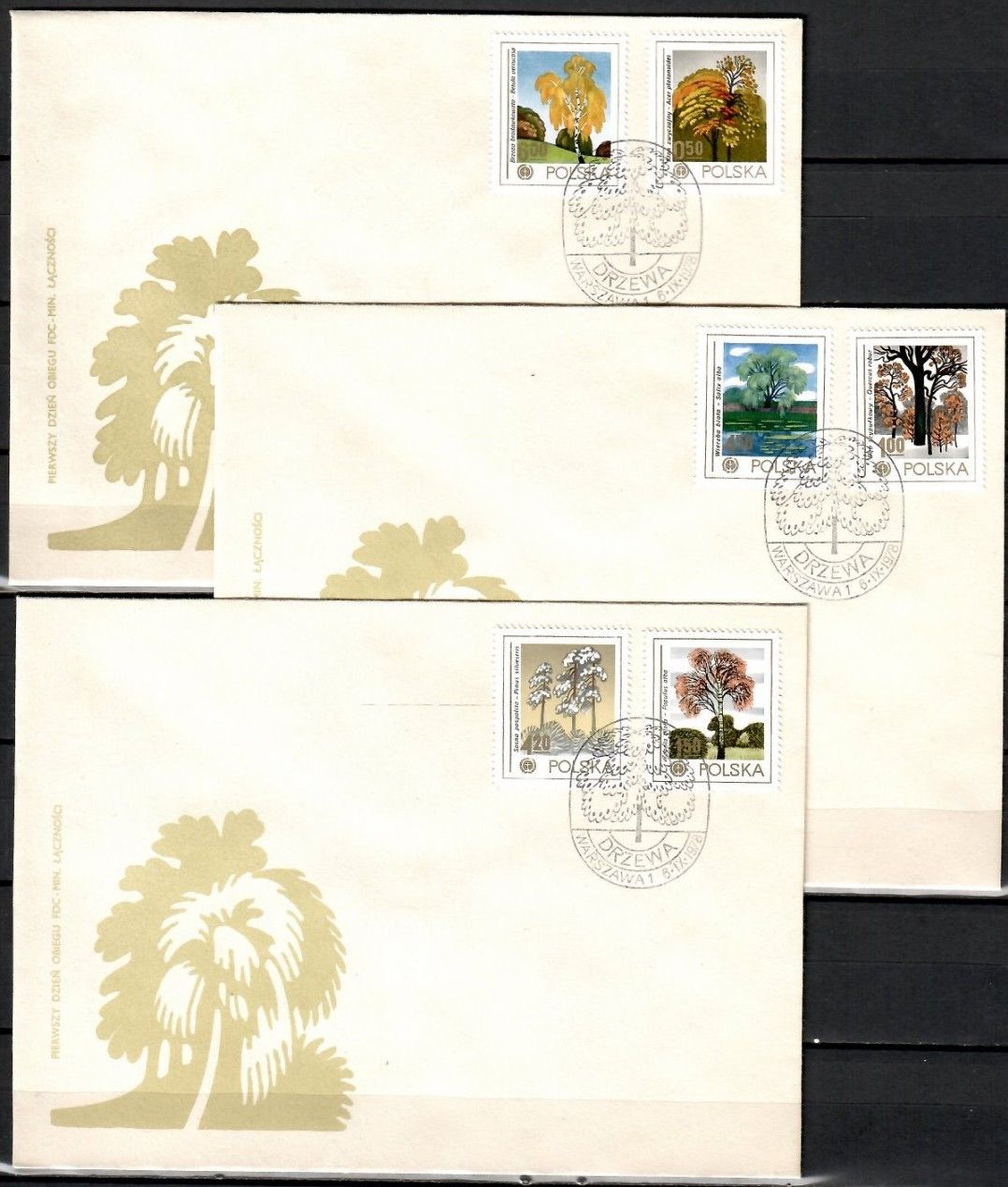 Znaczek Polska 1978 Mi 2569-2573 Fi 2422-2426 FDC