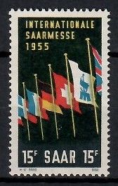 Znaczek Saara 1955 Mi 359 Czyste **