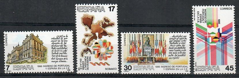 Znaczek Hiszpania 1986 Mi 2709-2712 Czyste **