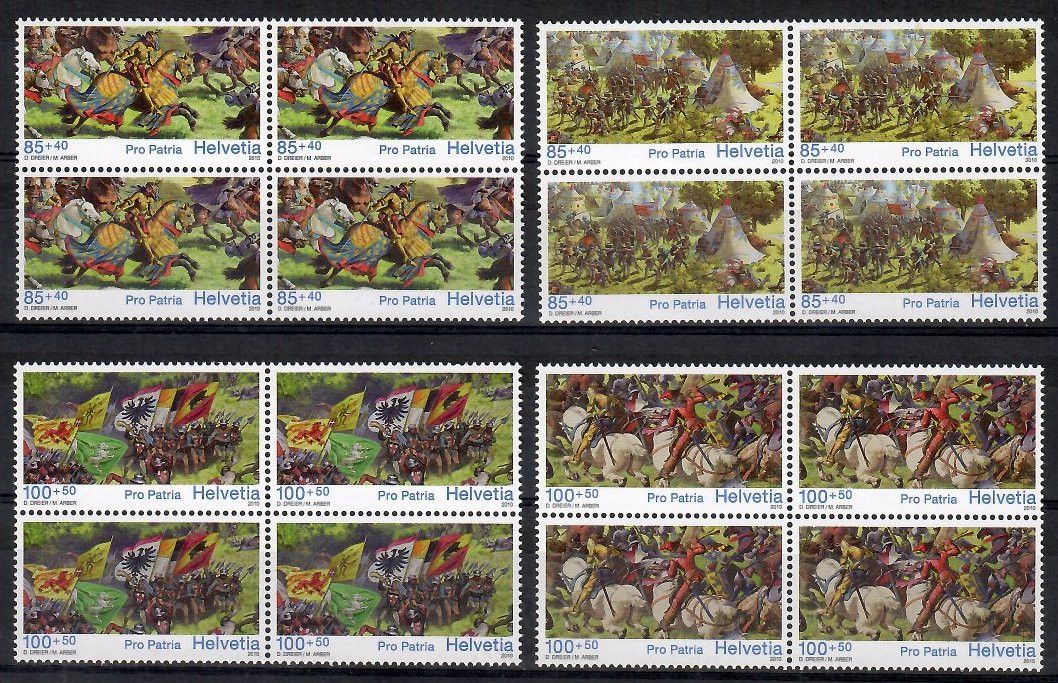 Znaczek Szwajcaria 2010 Mi 2159-2162 Czyste **