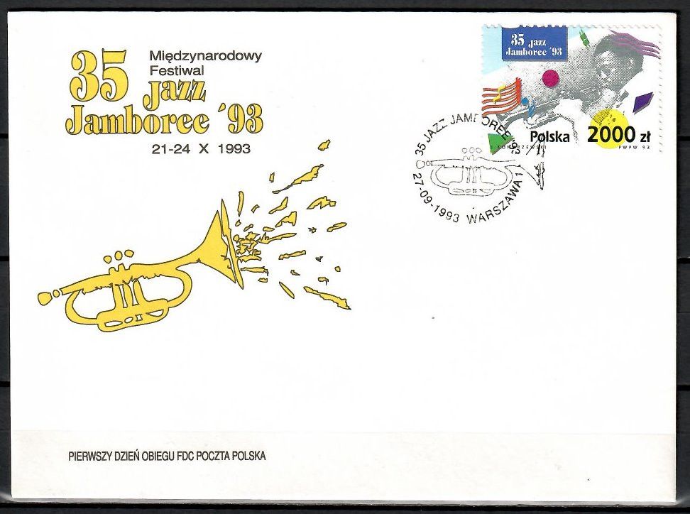 Znaczek Polska 1993 Mi 3468 Fi 3320 FDC