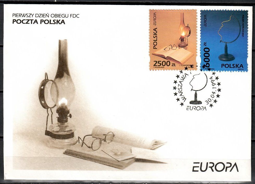 Znaczek Polska 1994 Mi 3486-3487 Fi 3338-3339 FDC