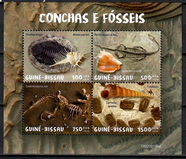 Znaczek Gwinea Bissau 2020 Mi ark 11085-11088 Czyste **