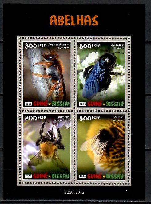 Znaczek Gwinea Bissau 2020 Mi ark 11160-11163 Czyste **
